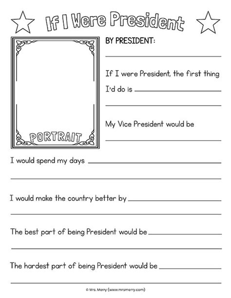 If I Were President Worksheet Free