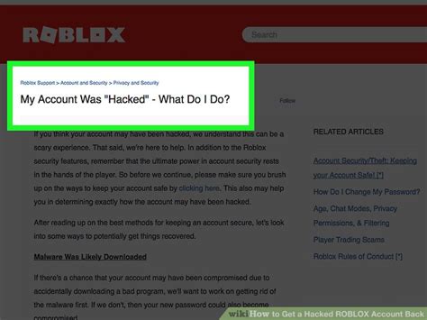 If my device got hacked, would my Roblox account logged in on that 