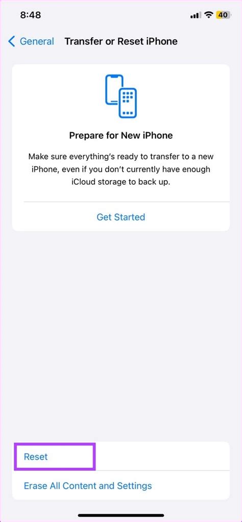 If nothing works, reset iPhone settings