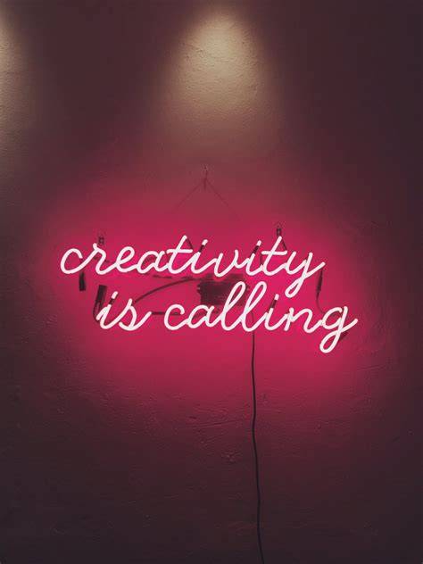 Ignite Your Creativity Neon Pink Quotes