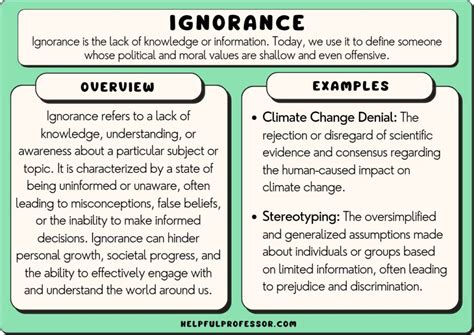 Ignorance