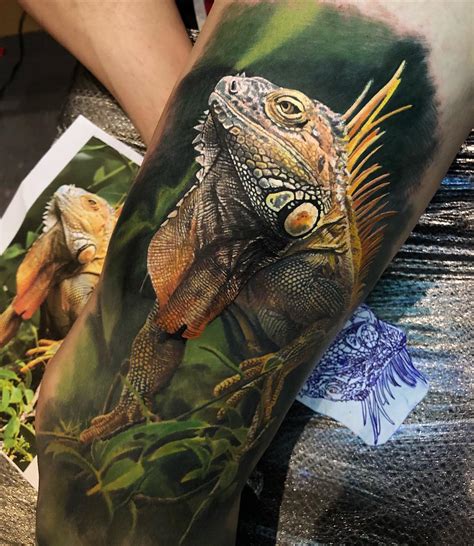 Iguana tattoo by Steve Butcher New_Tattoos
