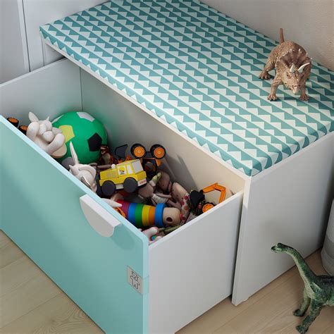Ikea toy box/ storage/ bench white Stuva Malad excellent