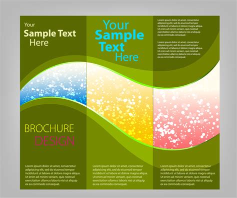 Modern Trifold Brochure Template With Flat And Elegant for Tri Fold