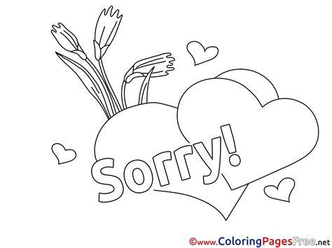 Im Sorry Printable Coloring Pages