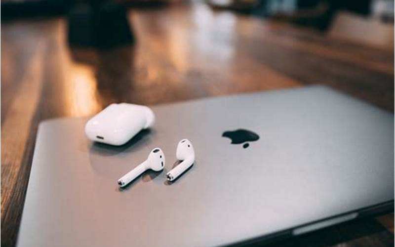 Image Of Airpods Connected To Macbook