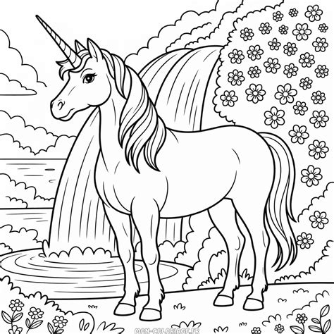 Image A Colorier Licorne