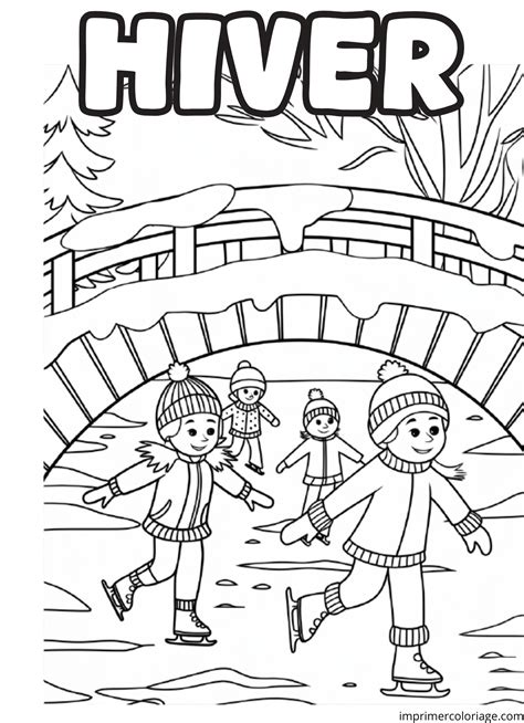 Image D Hiver à Colorier