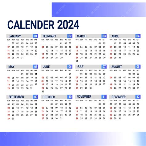 Printable 2024 Calendar