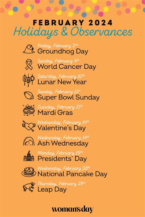 Holidays and Observances