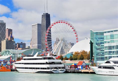 Imagen de la rueda de la fortuna del Navy Pier de Chicago