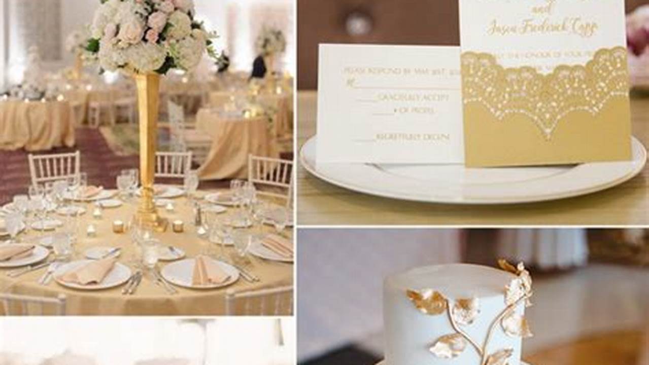 Images References, Gold Wedding Colors