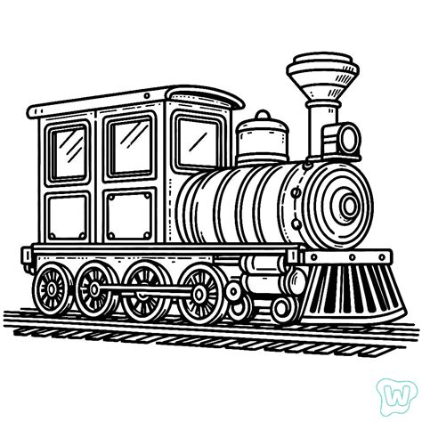 Images De Trains à Colorier