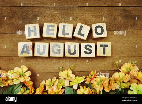 Images Of Hello August Alamy
