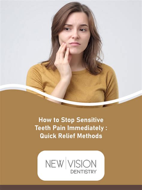 Immediate Steps: Quick Fixes for Sensitive Teeth Relief