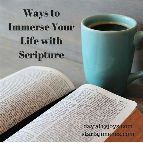 Immersing Yourself in Scripture