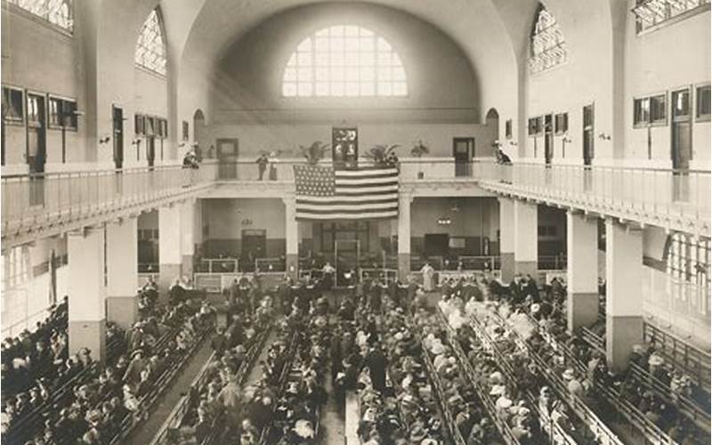 Immigrants At Ellis Island
