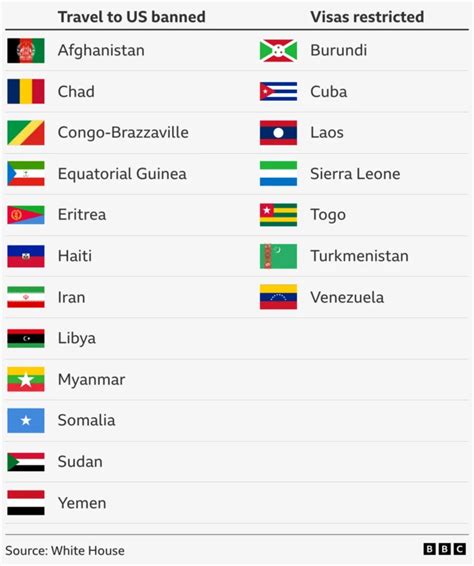 Immigration and border control travel ban