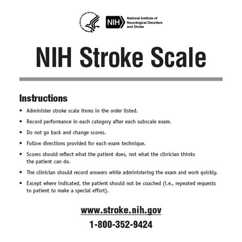 Impact on Treatment Decision-making NIH Stroke Scale