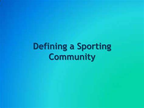 Impact on the Sporting Community