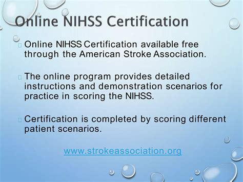 Implications of NIHSS Certification in Clinical Practice