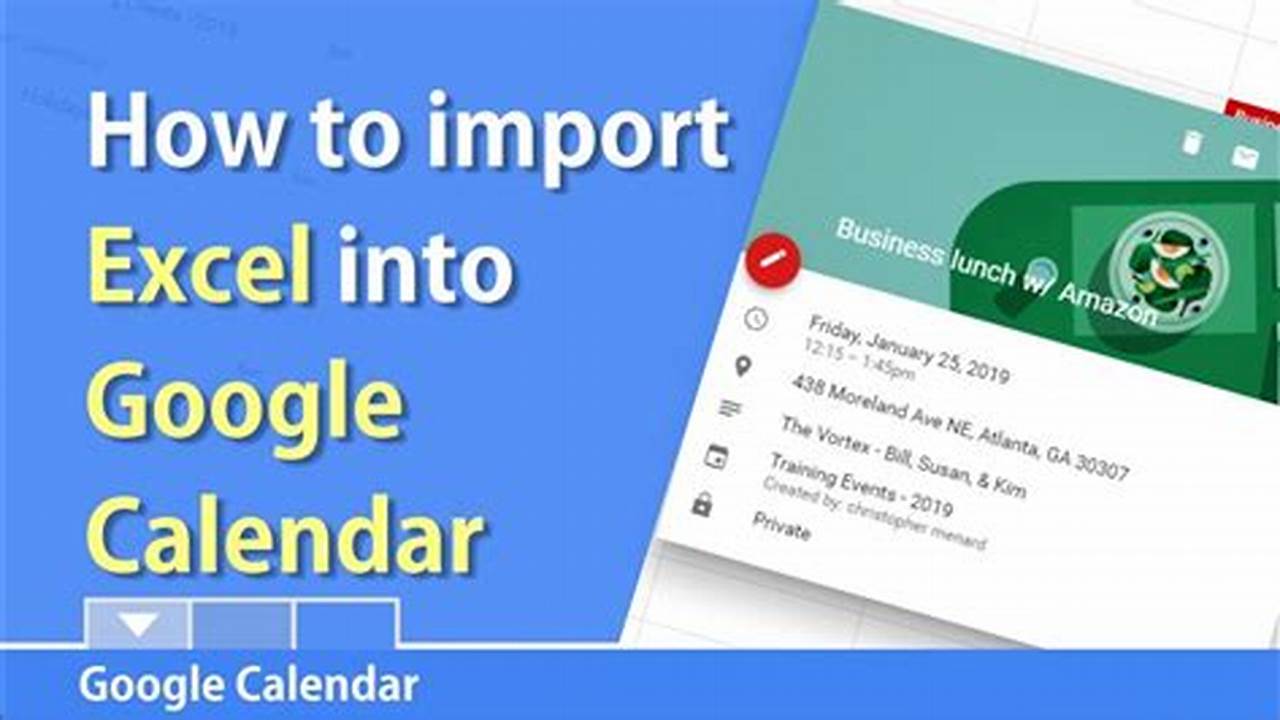 Import To Google Calendar
