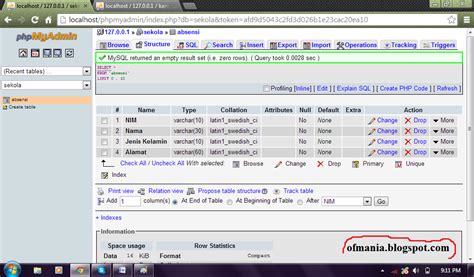 Tutorial membuat database dengan XAMPP
