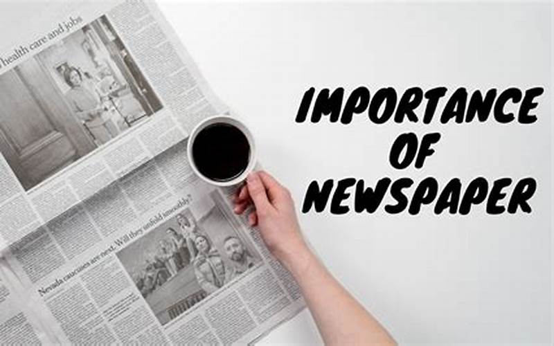 Importance Of Font In Newspaper Design
