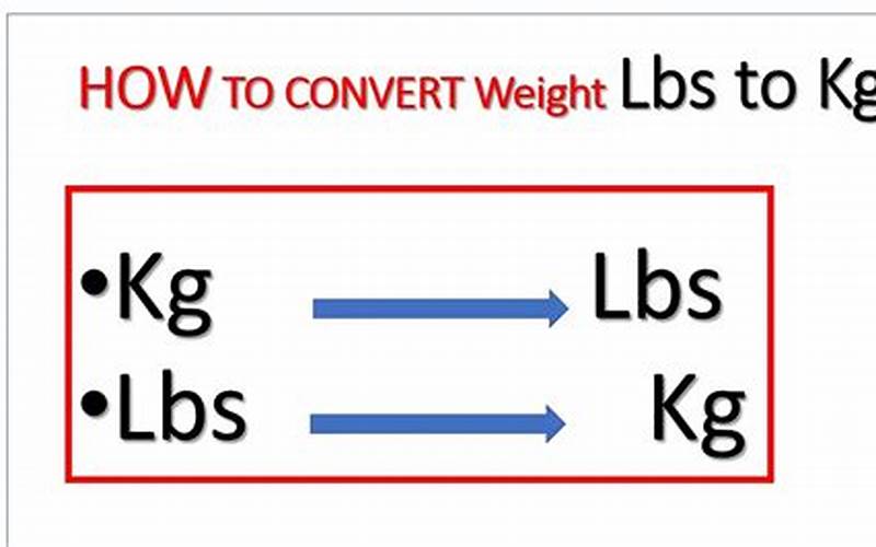 Importance Of Knowing Lbs To Kg Conversion