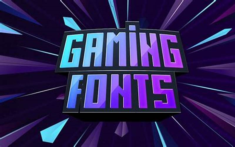 Importance Of Video Game Fonts