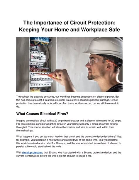 Importance of Circuit Protection
