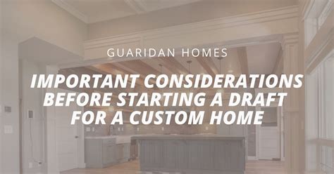 Important Considerations Before You Build