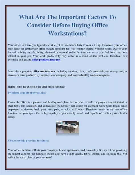 Important Features to Consider Before Buying