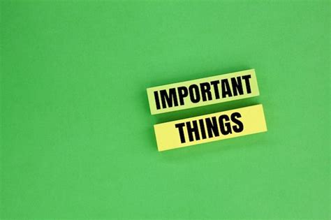 Important Things