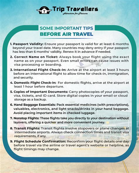 Important Tips Before You Book