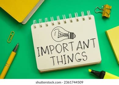 Important things to know