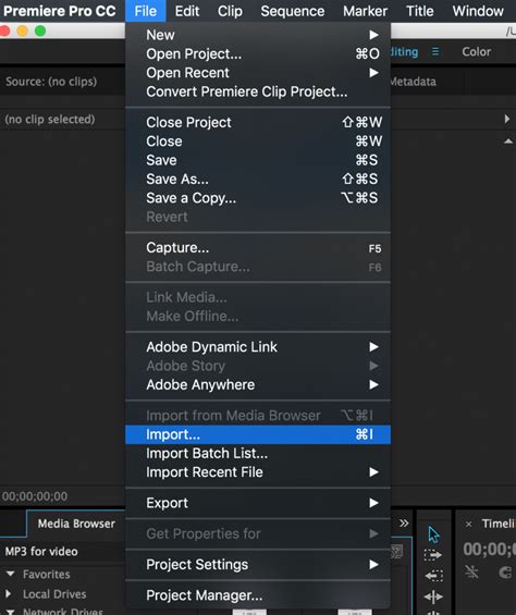 Importing Your Video Footage