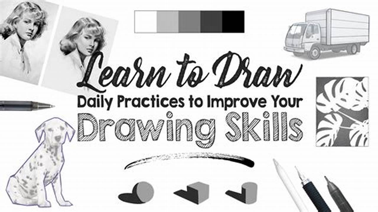 Improve Your Drawing Skills With Printable Practice., Images