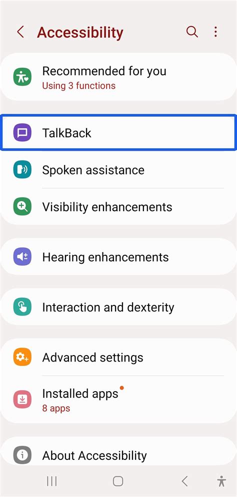 Improved accessibility for TalkBack