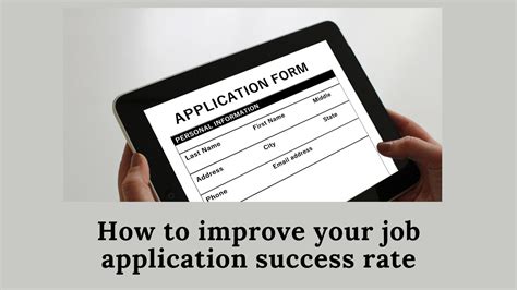 Improving Your Application Success Rate