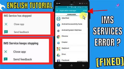 Ims Service Error Fix: How to Stop 'Ims Service Has Stopped' and Close App?