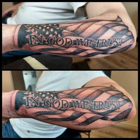 30+ Expressive In God We Trust Tattoo Designs for Men