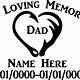 In Loving Memory Decal Templates