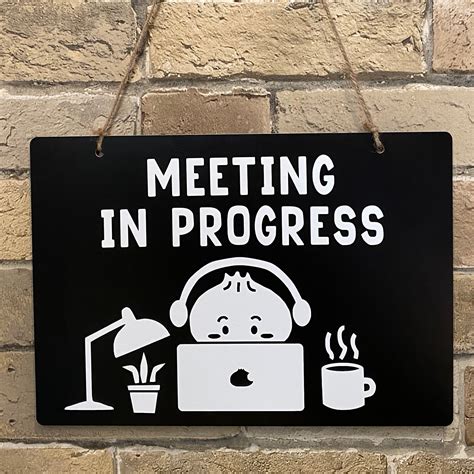 In A Zoom Meeting Sign Printable