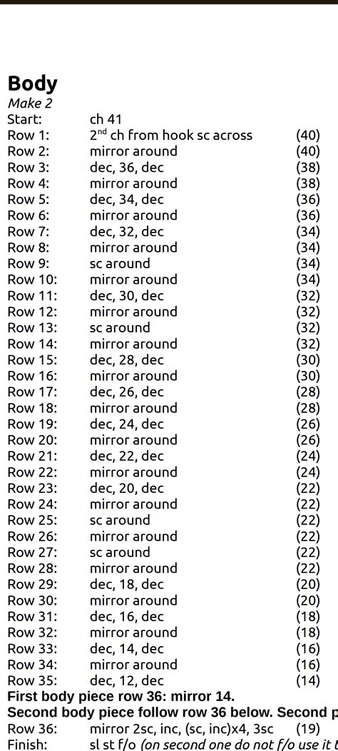 In Crochet What Does Mirror Around Mean