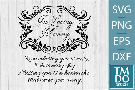Forever in Our Hearts: Elegant In Loving Memory Mom SVG Design for Timeless Tribute