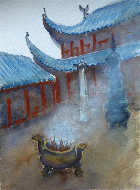 Incense offering Zen Temple