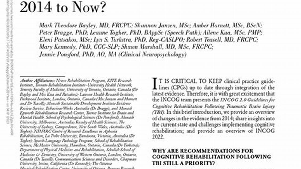 Incog Guidelines 2025