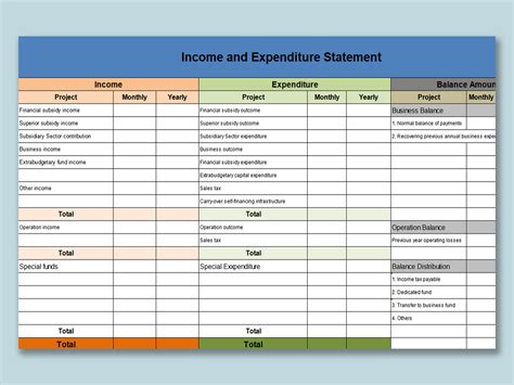 Income And Expenses Excel Template Free