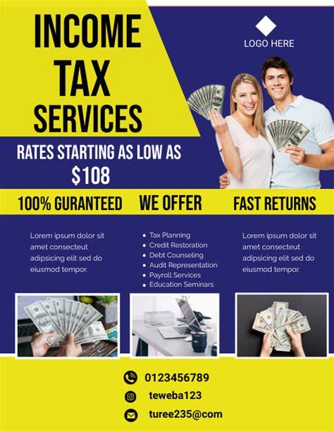 Income Tax Flyers Templates Free - Great Research